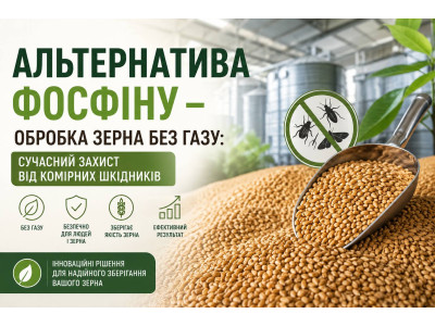 Альтернатива фосфину - обработка зерна  без газа: современная защита от  амбарных вредителей